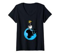 Mujer Nuestro planeta es una bomba de tiempo - Calentamiento global - Cambio climático Camiseta Cuello V