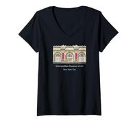 Mujer Nueva York, Museo Metropolitano de Arte de EE. UU Camiseta Cuello V