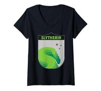 Mujer Nuevo diseño de Slytherin Harry Potter 2025 Camiseta Cuello V