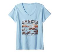 Mujer Nuevo México sigue siendo un amplio silencio desde 1912 Camiseta Cuello V