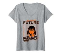 Mujer Nuevo Mundo Futuro Imagina Paradoja Sacrificio Camiseta Cuello V