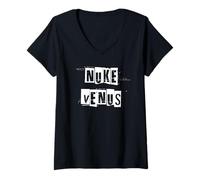 Mujer Nuke Venus Venganza Planetaria Camiseta Cuello V