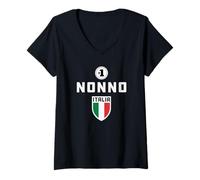 Mujer Number One NonnoItalia Shield Camiseta Cuello V