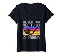 Mujer Nunca es Demasiado Viejo para IR al Golfista de Golf Camiseta Cuello V