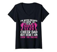 Mujer Nunca he soñado Que crecería para ser un papá animador súper Sexy Camiseta Cuello V