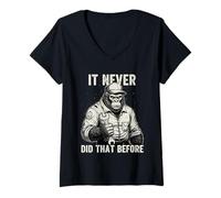 Mujer Nunca Hizo eso Antes de arreglarlo Chicos de Coches Camiseta Cuello V