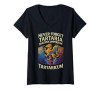 Mujer Nunca Olvides Tartaria Magnus Imperium Tartaricum Camiseta Cuello V