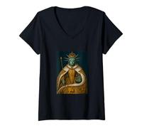 Mujer NYC Statue of Liberty Inspired from Royal Art Abstract Cool Camiseta Cuello V