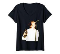 Mujer Oasis Live Liam Gallagher Britpop Knebworth 1996 Camiseta Cuello V