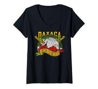 Mujer Oaxaca Mexico Travel Souvenir Retro Mexicans Vintage Gifts Camiseta Cuello V