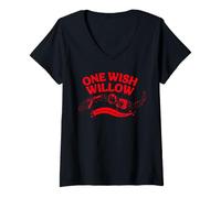Mujer Obsession One Wish Willow Front & Back Camiseta Cuello V