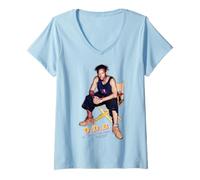 Mujer ODB OL Dirty Ba-ard Portrait Hip Hop Rap Icon 90s Wu Tang Camiseta Cuello V