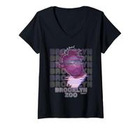 Mujer ODB OL Sucio Ba-ard Brooklyn Zoo Glitch 90s Rap Hip Hop Camiseta Cuello V