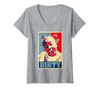 Mujer ODB OL Sucio Ba-ard Propaganda 90s Hip Hop Rap Icono Arte Pop Camiseta Cuello V