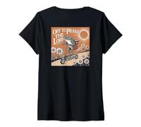 Mujer Off To Praise The Lord Frog Meme Funny Christian Faith Jesus Camiseta Cuello V