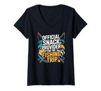 Mujer Official Snack Provider FOR The Fishing Trip Camiseta Cuello V