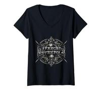 Mujer Oficial Avenged Sevenfold Reflections Heavy Metal Banda Rock Camiseta Cuello V