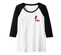 Mujer Oficial David Bowie Music Rock Red Bolt Camiseta Manga Raglan