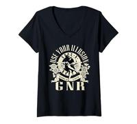 Mujer Oficial Guns N' Roses Illusion World Tour Camiseta Cuello V