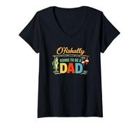 Mujer O'Fishally Going To Be A Dad Funny Fishing Anuncio Camiseta Cuello V