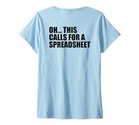 Mujer OH Esto Llama para UNA Hoja DE DISTRIBUCIÓN Divertida Organizar Meme EN LA Camiseta Cuello V