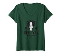 Mujer Oh, My My, Oh Hell Yes - Camiseta clásica de Rock Vintage Camiseta Cuello V