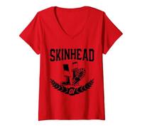 Mujer Oi Skinhead/Skinhead Rock and Roll/Punk Rock Camiseta Cuello V