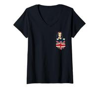 Mujer Oliver Cromwell Inglés General en Mi Bolsa Camiseta Cuello V