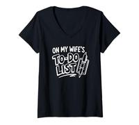Mujer On My Wife'S Do Task List Funny Husband Marriage Humor Camiseta Cuello V