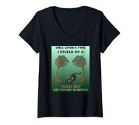 Mujer Once Upon a Time i Picked up a Black Cat The Resto is History Camiseta Cuello V