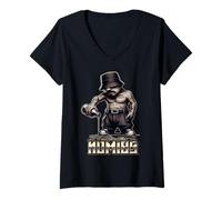 Mujer ONE FOR THE HOMIES Arte tatuaje Chicano Cholo homie gángster Camiseta Cuello V