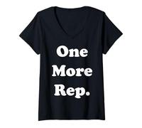Mujer One More Rep Fitness Motivation Quote Funny Saying Camiseta Cuello V