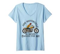 Mujer One Motorcycle is Never Enough Funny Bike Motorcycle Men Camiseta Cuello V