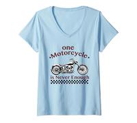 Mujer One Motorcycle is Never Enough Funny Bike Motorcycle Men Camiseta Cuello V