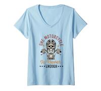 Mujer One Motorcycle is Never Enough Funny Bike Motorcycle Men Camiseta Cuello V