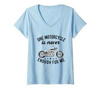 Mujer One Motorcycle is Never Enough Funny Bike Motorcycle Men Camiseta Cuello V