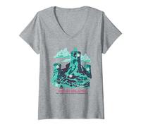 Mujer One Piece Drum Island Winter Wonderland Poster Camiseta Cuello V