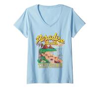 Mujer One Piece Paradise Awaits Little Garden Camiseta Cuello V