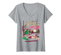 Mujer One Piece Whisky Peak Pirate Pit Stop Poster Camiseta Cuello V