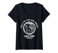 Mujer Only Fox God Knows. Nana korobi ya Oki. Fall Seven Times Camiseta Cuello V