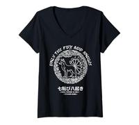 Mujer Only Fox God Knows. Nana korobi ya Oki. Fall Seven Times Camiseta Cuello V