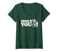 Mujer Only You Vintage Pointing Smokey Bear Camiseta Cuello V