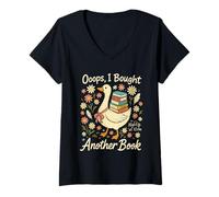 Mujer Ooops I Bought Another Book Funny Goose Reader Camiseta Cuello V