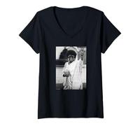 Mujer Oprah Winfrey Maria Shriver Invitado a la Boda Michael Grecco Camiseta Cuello V