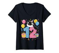 Mujer Orca 12 cumpleaños niño niña 12 años duodécimo doce Orca Camiseta Cuello V