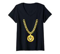 Mujer Orgullo Gay Poder Inferior Urbano Camiseta Cuello V