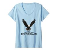 Mujer Orgullo, Lealtad, Patria, Patriota, Alemania Camiseta Cuello V