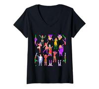 Mujer Orgullo Mes Drag Queens LGBT transmujeres LGBTQ Gay Queer Camiseta Cuello V