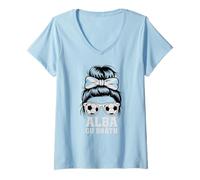 Mujer Orgullosa Chica Escocesa Scotland Alba GU BRÀTH Señoras Espíritu Mamá Camiseta Cuello V