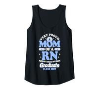 Mujer Orgullosa RN Graduate Mom Class of 2027 Nursing Camiseta sin Mangas